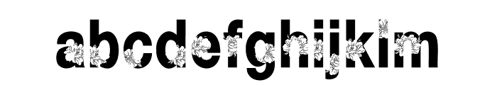 PEONY VACATION Font LOWERCASE