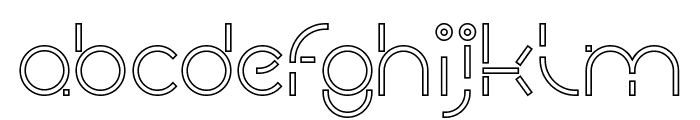 PEOPLE QUARK-Hollow Font LOWERCASE