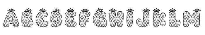 PINEAPPLELINES032023 Font LOWERCASE