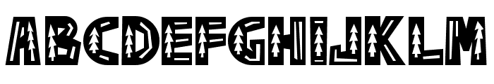 PINNACLE TREE Regular Font UPPERCASE