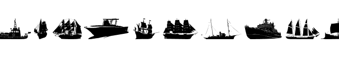 PIRATA SHIPS AND BOATS Font UPPERCASE