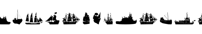 PIRATA SHIPS AND BOATS Font UPPERCASE