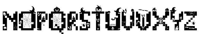 PIXELART HALLOWEEN Font UPPERCASE