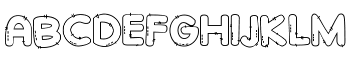 PN Fatstock Stitch Font UPPERCASE