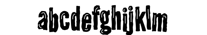 PN Kerplunk Shine Font LOWERCASE