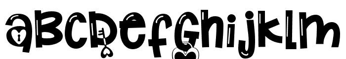 PN Key to my Heart Font LOWERCASE