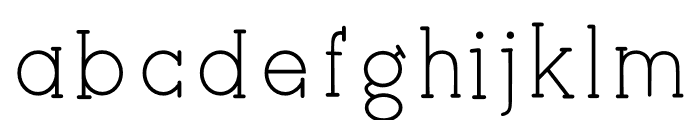 PN Nugacious Lite Font LOWERCASE