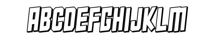 PN Powergirl 3D Font LOWERCASE