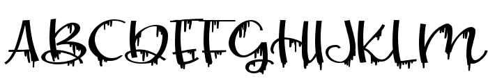 PN Raspberry Scary Font UPPERCASE