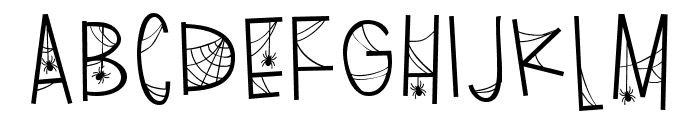 PN Spider Spittle Font UPPERCASE
