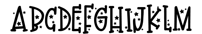 PN Star Note Font UPPERCASE