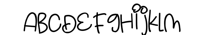 PNClackityClack Font LOWERCASE