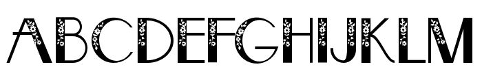 PNFrenchFlorals Font UPPERCASE
