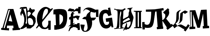 PNGermanChocolate Font UPPERCASE