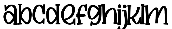 PNMegalo-merryBold Font LOWERCASE