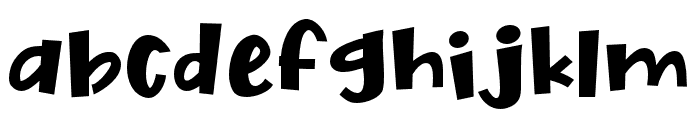 PNNerdyNummies Font LOWERCASE