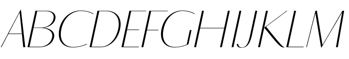 PODIOM Italic Font UPPERCASE