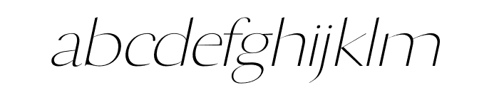 PODIOM Italic Font LOWERCASE