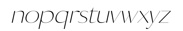 PODIOM Italic Font LOWERCASE