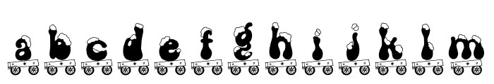 POLAR TRAIN Font LOWERCASE
