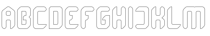 POLYPHONIC-Hollow Font UPPERCASE