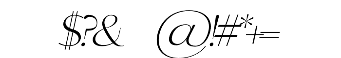 POOLIE Italic Font OTHER CHARS