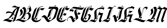 POWER BLACKLETTER Italic Font UPPERCASE