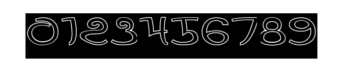 PRIMITIVE HEART-Hollow-Inverse Font OTHER CHARS