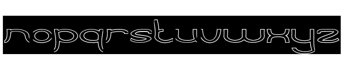 PRIMITIVE HEART-Hollow-Inverse Font LOWERCASE