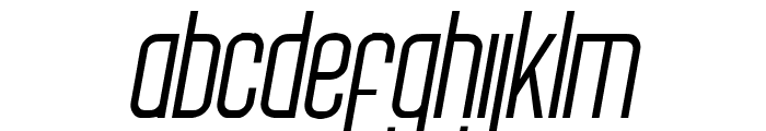 PRO LEAGUE 2020 Condensed ExtraLight Italic Font LOWERCASE