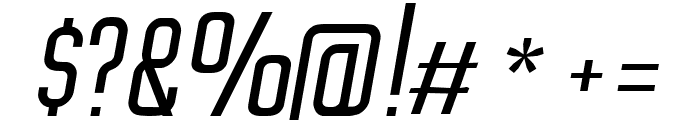 PRO LEAGUE 2020 Condensed Light Italic Font OTHER CHARS