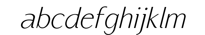 PROMAG-ThinOblique Font LOWERCASE