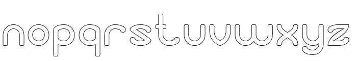 PROTEIN-Hollow Font LOWERCASE