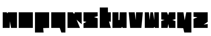 PURECUT-Regular Font LOWERCASE
