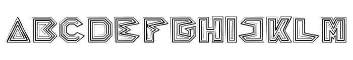 PYRAMID INVERTED Font UPPERCASE
