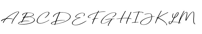 PagodaSignature-Regular Font UPPERCASE