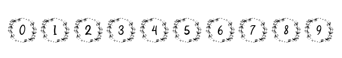 Paina Flower Monogram Font OTHER CHARS