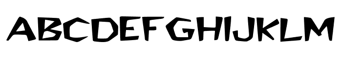 Paleolithic Wide Font LOWERCASE