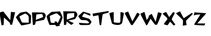 Paleolithic Wide Font LOWERCASE