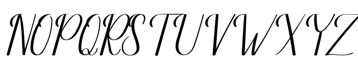 Paletta Italic Font UPPERCASE