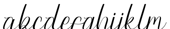 Paletta Italic Font LOWERCASE