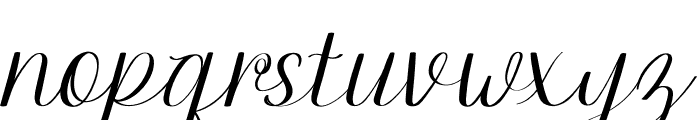 Paletta Italic Font LOWERCASE