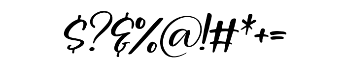 Palister Honey Italic Font OTHER CHARS