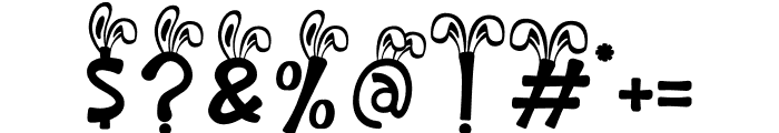 Palm Sunday Bunny Ear Font OTHER CHARS