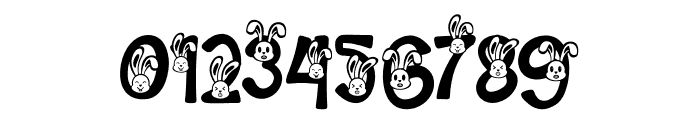 Palm Sunday Bunny Head Font OTHER CHARS