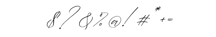 Palmer Corella Italic Font OTHER CHARS
