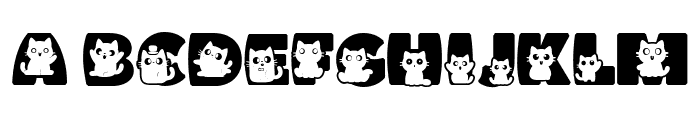 Pampered Cat Font UPPERCASE