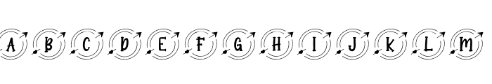 Panah Valentine Monogram Font LOWERCASE