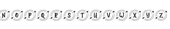 Panah Valentine Monogram Font LOWERCASE