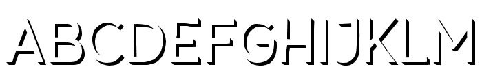 Paname Regular 3D Font LOWERCASE